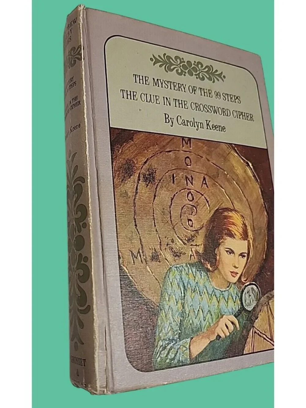 SALE 2/$10 1966 Nancy Drew Double 99 Steps, Clue in the Crossword Cipher